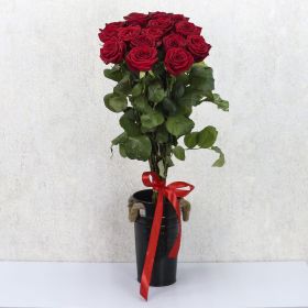 15 длинных роз 110 см 