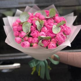 Пионовидная кустовая роза Misty Bubbles