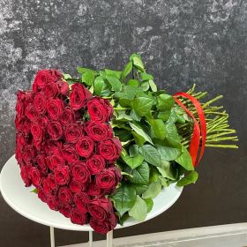 51 Красная роза, высота 1 метр