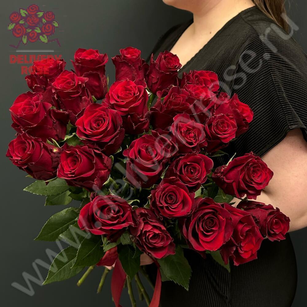 25 длинных роз 130 см