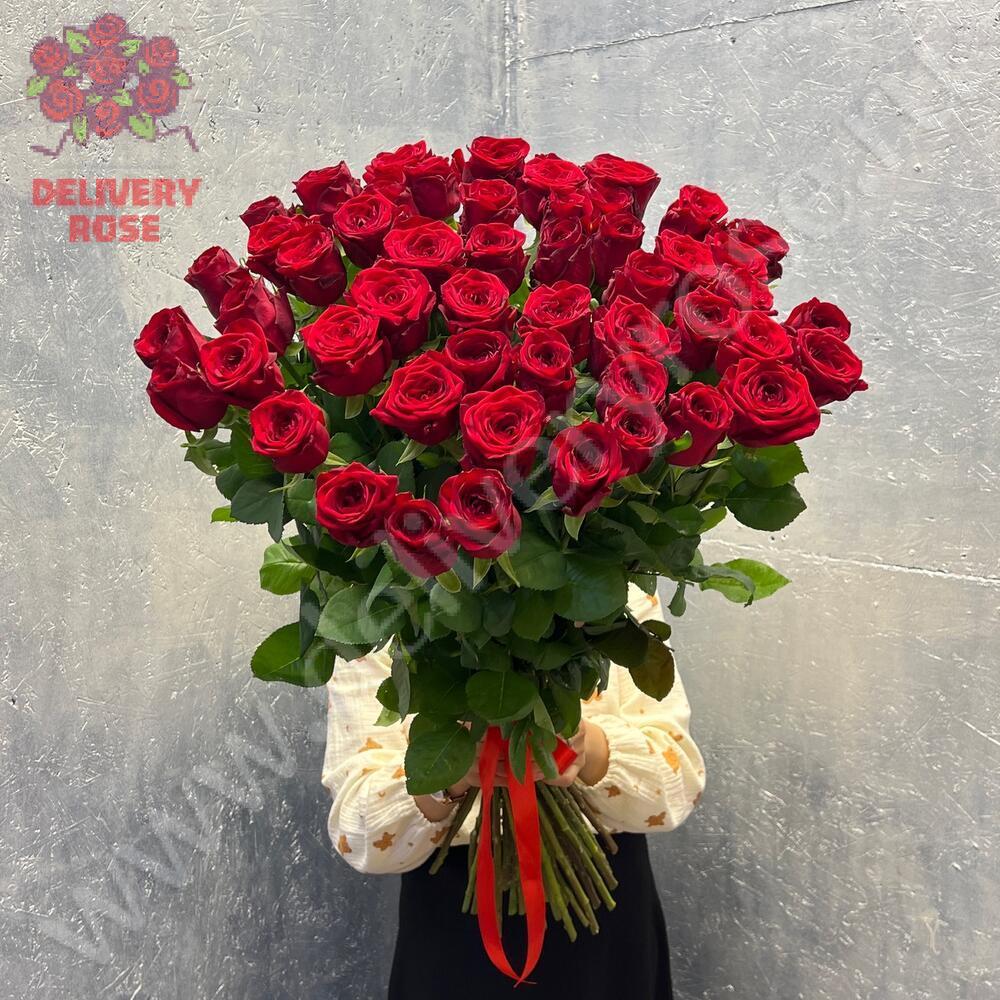 25 длинных роз 120 см 