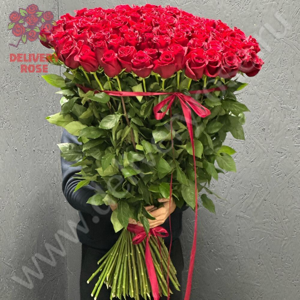 101 Красная роза, высота 1 метр