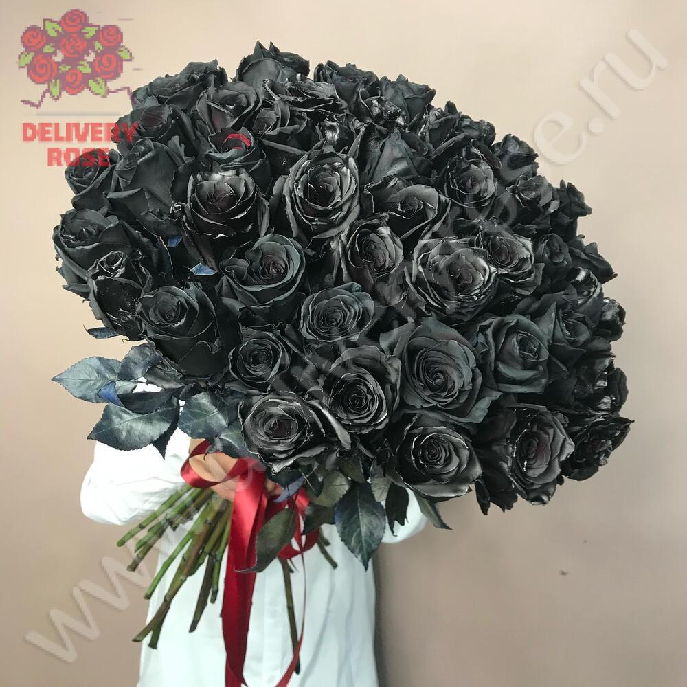 Букет из 51 черной розы